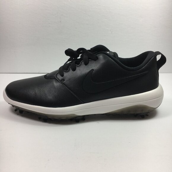 Nike Men's Roshe G Tour Leather Golf Cleats AR5580-001 Black Size 9 - Picture 2 of 6